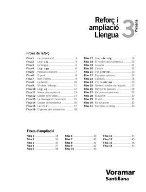 Refor I Ampliació Llengua 3r
