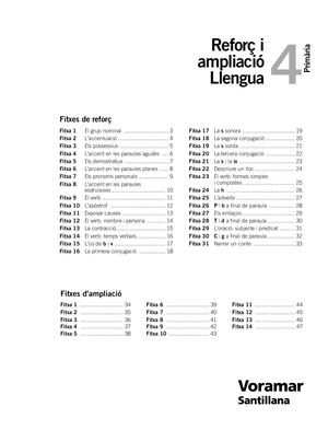 Reforç I Ampliació Llengua 4t