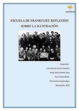 Escuela De Frankfurt