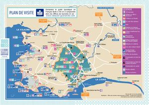 Plan La Baule-Presqu'île de Guérande Français Facile à Lire et à Comprendre