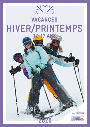 Brochure vacances 12-17 ans hiver/printemps 2020