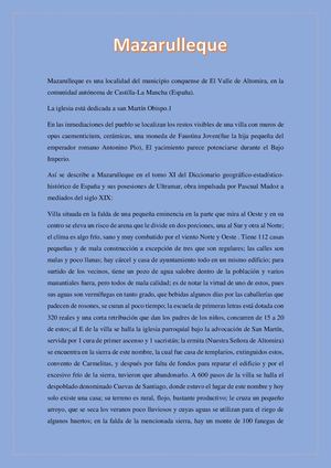 Mazarullequee