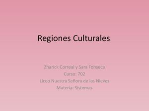 Regiones Culturales 702