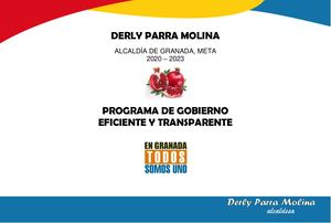 Programa De Gobierno Derly Parra 2020 2023