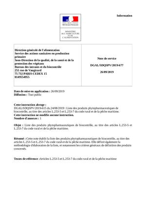 201909 Liste Des Produits Biocontrole