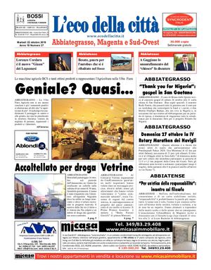 L'eco della città del 22 ottobre 2019