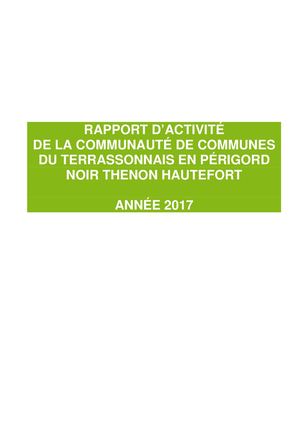 Rapport D'activité 2017