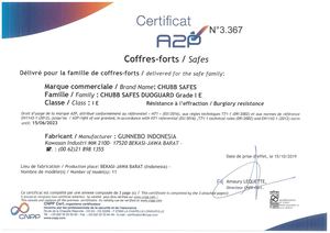 Certificat A2p Coffres Forts