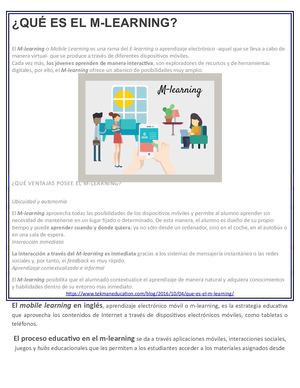 ¿Qué es M-Learning?