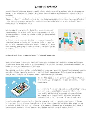 Qué Es El M-Learning