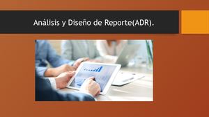 Análisis Y Diseño De Reporte