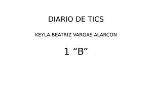 Diario De Tics