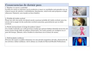 Consecuencias De Dormir Poco
