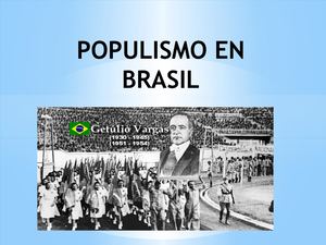 Populismo En Brazil