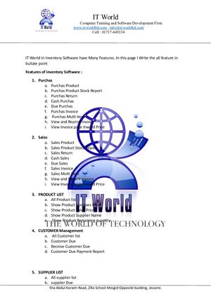 Calaméo - It World Inventory Software Features