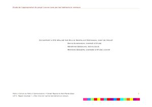 Etude des publics potentiels du futur Louvre-Lens Phase 2