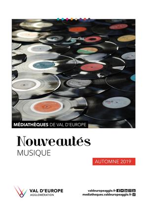 nouveautés musique automne 2019