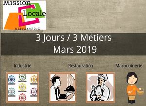 Album 3 Jours 3 Metiers Mars 2019