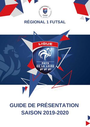 Livret Championnat R1 Futsal 2019 2020