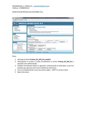 Guia Como Istalar Proteus 8 En Español