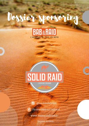 Dossier Sponsoring Team Solid'Raid