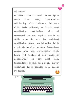 Plantilla Cartas De Amor