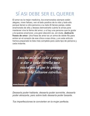 Sí Asi Debe Ser El Querer