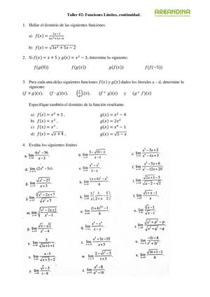 Segundo Trabajo Cálculo