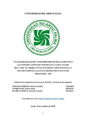 Universidad Ricardo Palma Combe Moscoso Pacheco