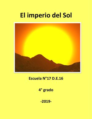 Revista Proyecto Incas 4° Grado