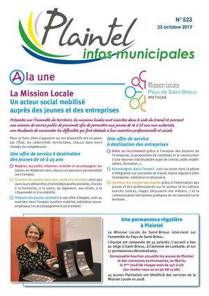 Plaintel Infos 523 Du 25 Octobre 2019