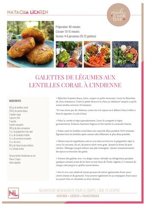 Galettes De Légumes à L'Indienne