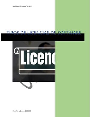 Tipos De Licencia De Software