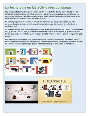 La Tecnología En Las Actividades Cotidianas Tics