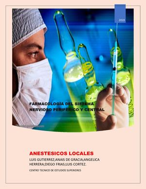 ANESTÉSICOS LOCALES