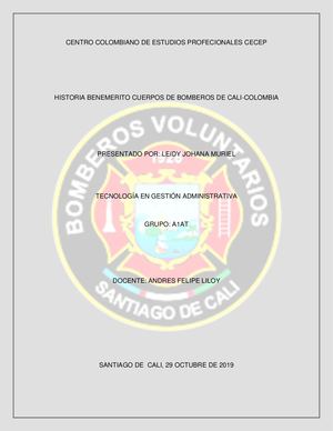 Historia De Bomberos Cali
