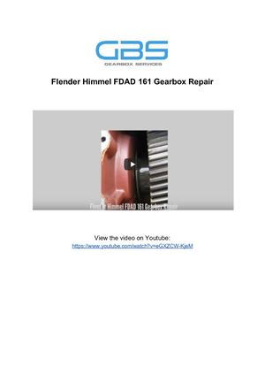 Flender Himmel FDAD 161 Gearbox Repair