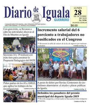 Lunes 28 De Octubre De 2019 Diario De Iguala