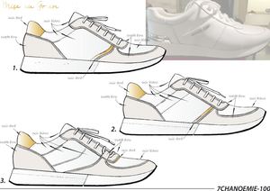 Planche Croquis Sneakers Femme