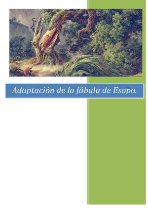 Adaptación De La Fábula De Esopo Para Tic