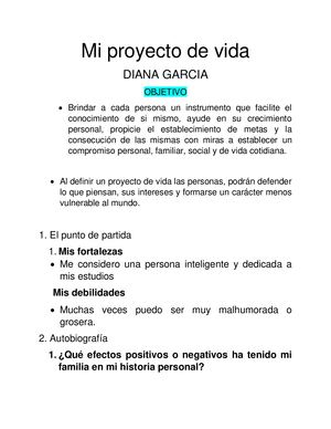 Mi Proyecto De Vida