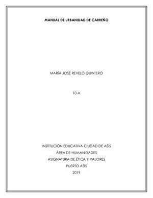 1 Resumen Por Capítulos Del Manual De Carreño