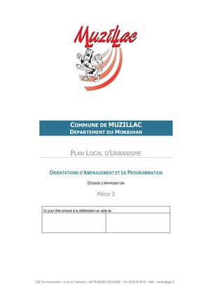 MUZILLAC_PLU_Règlement et zonage