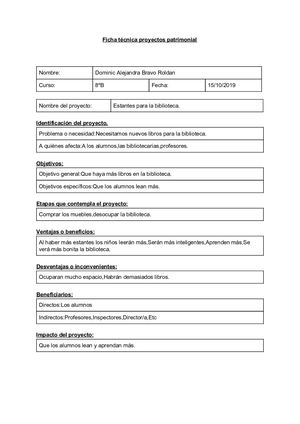 Dominic Bravo Roldan Ficha Técnica