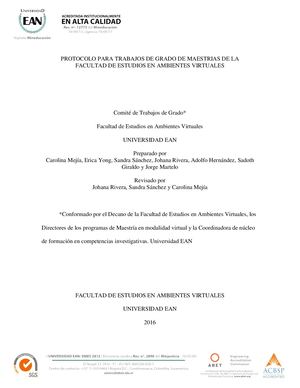 4 Protocolo Trabajos De Grado Maestrias