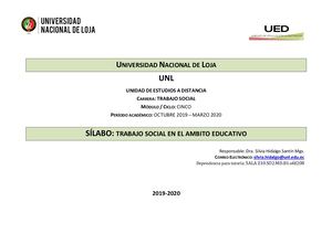 Silabo Trabajo Social Educativo