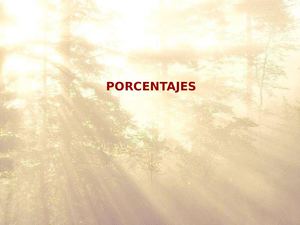 Porcentajes