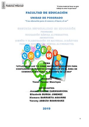 Diseño y elaboración de material didáctico para la EBA