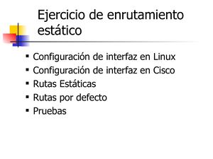 Enrutamiento Estatico