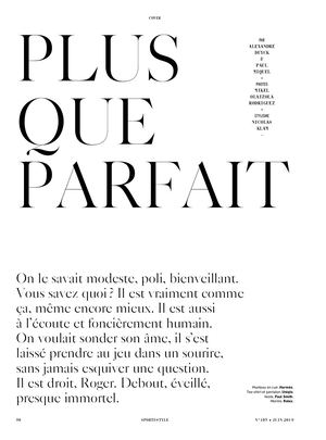 Plus que parfait Federer-A. Duyck